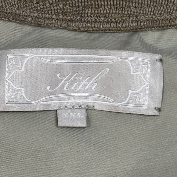 Kith New York V Neck Wind Breaker Pullover Sweatshirt Light Tan Khaki Men's XXL - Picture 5 of 9